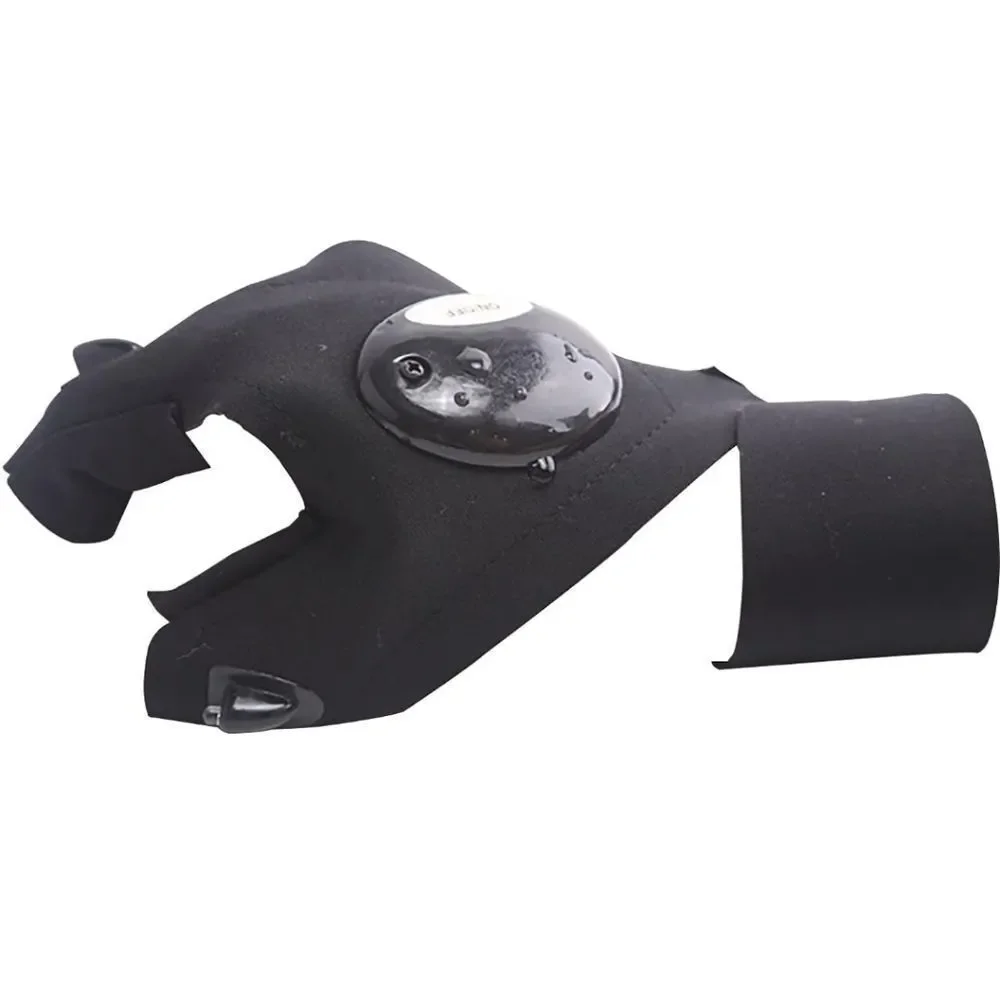 LED Flashlight Gloves, Hand Free Finger Lights Gloves Runner Light